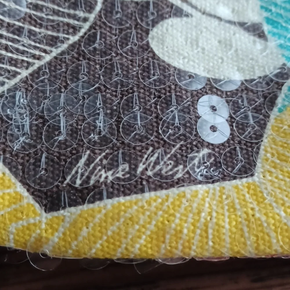 Nine West sequin makeup bag
